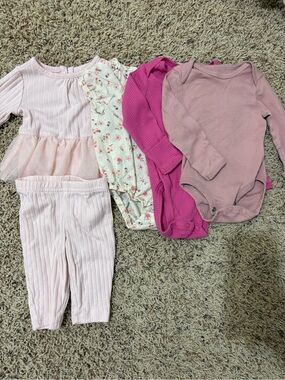 4 piece Baby Girl Bundle. All are size 3 months